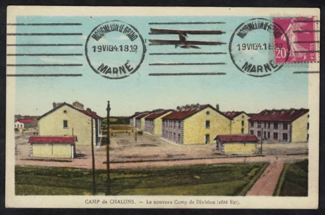 CPA Guerre Camp de Châlons - the new Division Camp east side