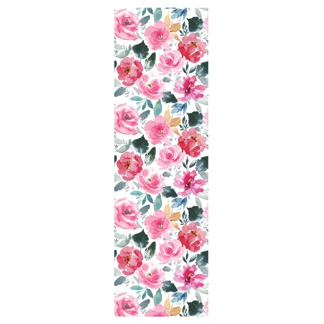 1 Set Flowers Fond d'écran auto-adhésif amovible Fond d'écran Fond de fond mural