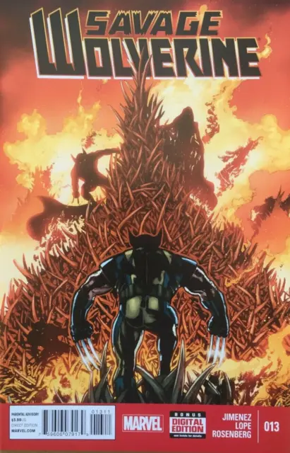 Savage Wolverine #13 Comic 2014 - Marvel Comics - X-Men Mutant Logan