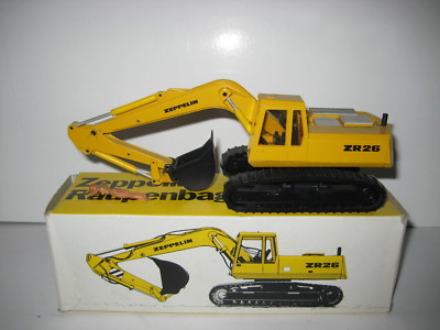 Zeppelin ZR 26 Escavatore profondamente cucchiaio cingoli #2814.3 GIALLO Conrad 1:50 OVP 