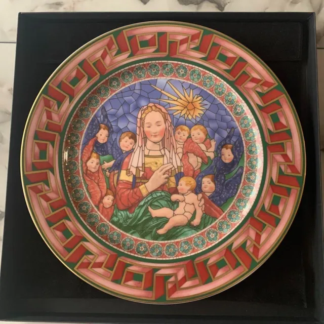 VERSACE Rosenthal God Is Born Large Decorative 2001 Plate 12" 31cm In Box