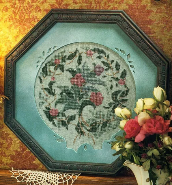 SPLENDID BLOSSOMS Victorian Floral Flowers Antique Cross Stitch Pattern Chart V4