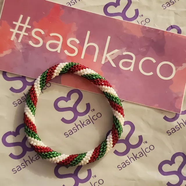 Sashka Christmas Stripe Bracelet‼️Free Same Day Ship ‼️3 Or More Any Sashka Sale