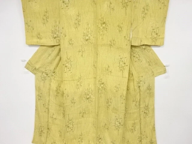 6564624: Japanese Kimono / Antique Kimono / Taisho Roman Style / Kinsha / Ume