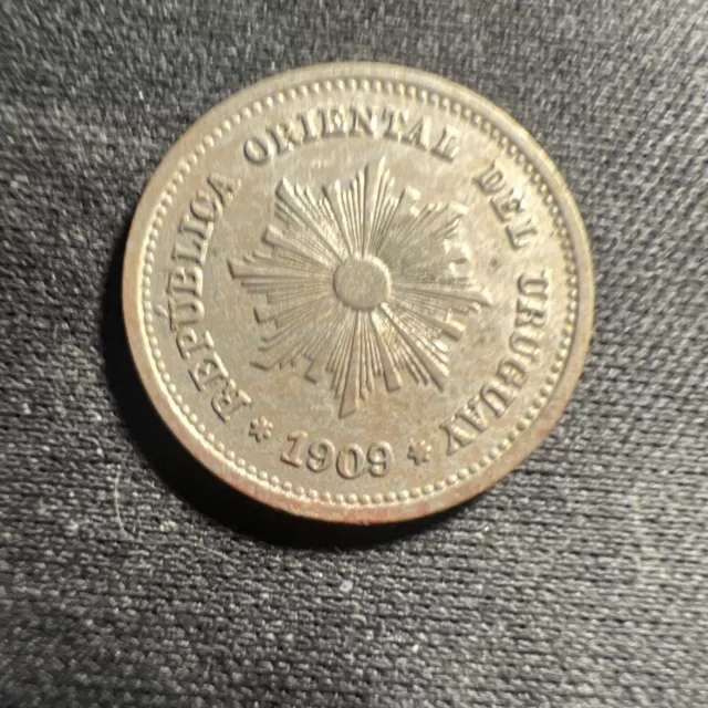 Uruguay - 1909 - 1 Centesimo - Great Details Z1059