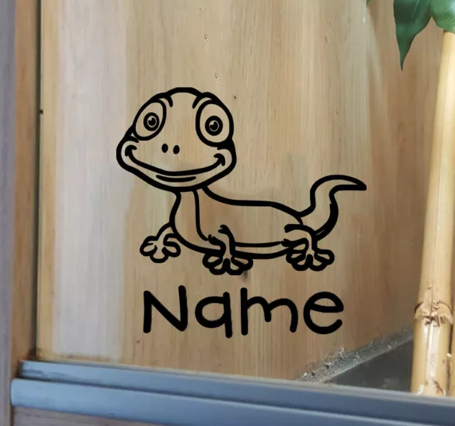 **  Gecko Customised Vivarium Decal Sticker **