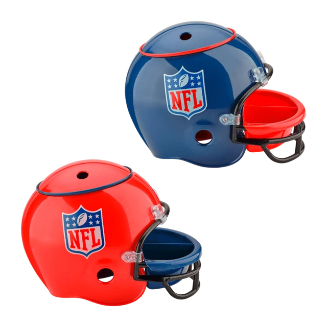 NFL Snackhelm Snack Helm, rot und blau, Einsätze spülmaschinengeeignet