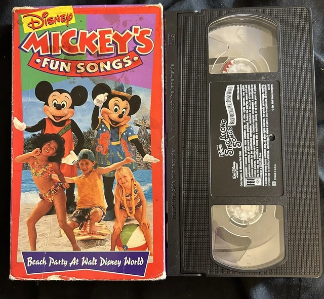Mickey's Fun Songs Beach Party At Walt Disney World MICKEY'S FUN SONGS Beach Party at Walt Disney World VHS Tape $12.76