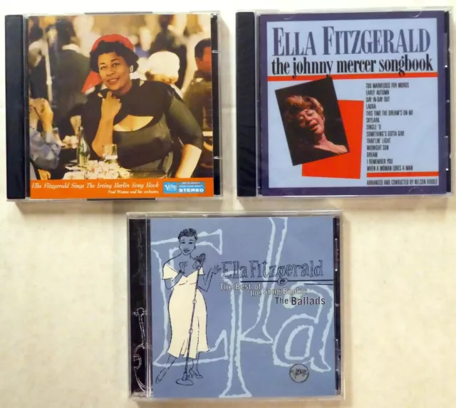 Ella Fitzgerald Lote De 3 CD'S Nuevo, Sellado Jazz Vocal CD 303