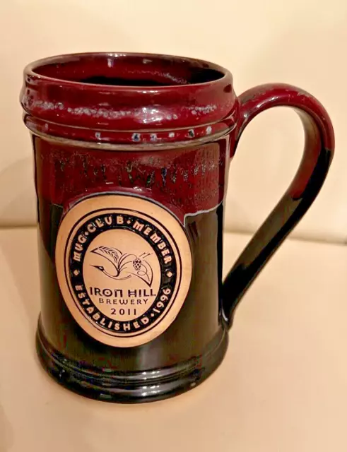 IRON HILL BREWERY- 2011 MUG CLUB MEMBER Stoneware Ceramic BEER Stein