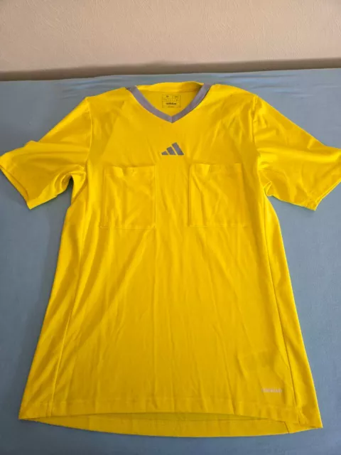 Adidas Referee 23 Schiedsrichter Trikot kurz, gelb, Größe M, WIE NEU!