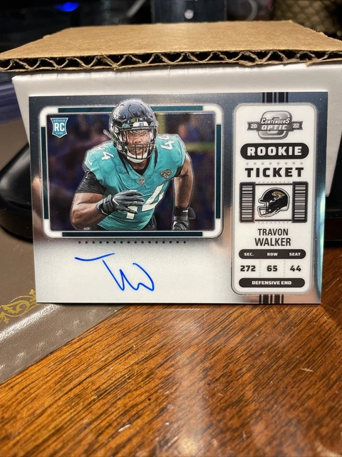 2022 Panini Contenders Optic Travon Walker Rookie Ticket Variation Auto Silver
