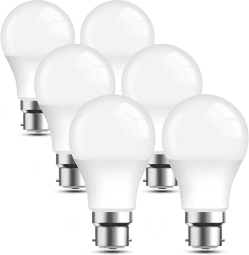 LEDYA Bayonet Light Bulbs 60W Equivalent, 9W 806LM B22 LED Bulb Warm White...