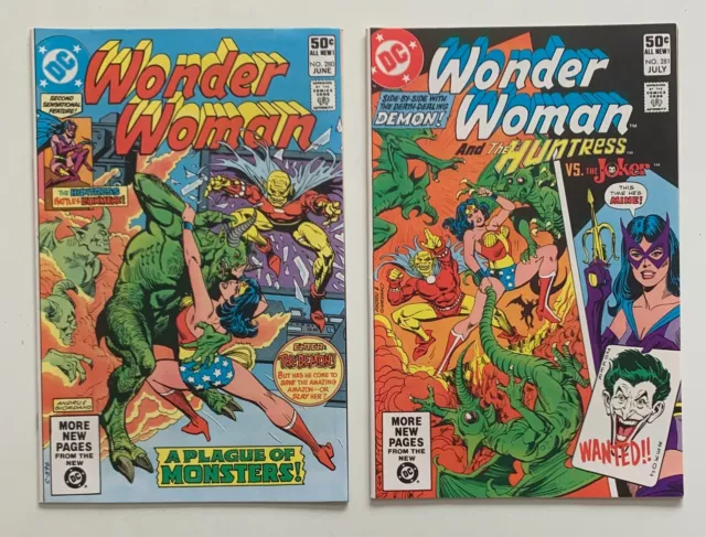 Wonder Woman #280 & 281 (DC 1981) 2 x VF+ Bronze Age comics