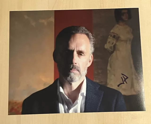 JORDAN B PETERSON SIGNED 8x10 PHOTO AUTHOR PODCASTER POLITICAL THEORIST RARE COA