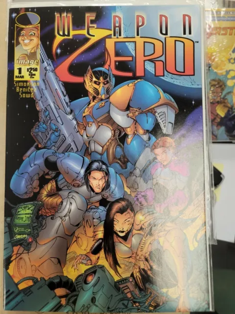 Weapon Zero  #1 in High Grade condition. Image Comics March 1995 Buxom