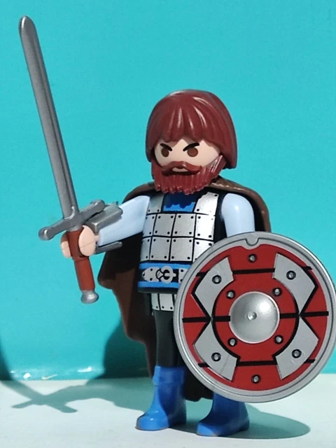 Lot De Figurines Playmobil Vikings/gaulois Guerriers - Pièces Détachées Occasion - Compatibles Avec Plusieurs Sets