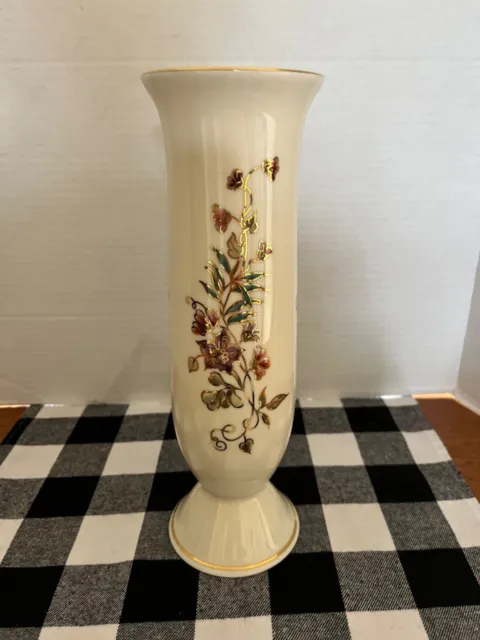 Zsolnay Hungarian Handpainted Floral Vase