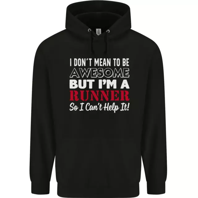 I Dont Mean to Be but Im Runner Running Childrens Kids Hoodie