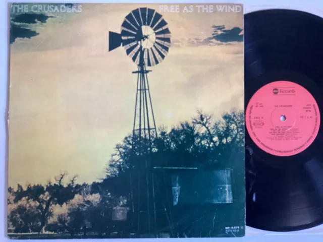 The Crusaders, free as the wind LP ORIG 1976 JAZZ FUNK EX VINYL Q