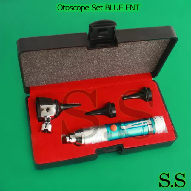 Otoscope Set BLUE ENT Medical Diagnostic Instruments NT-918