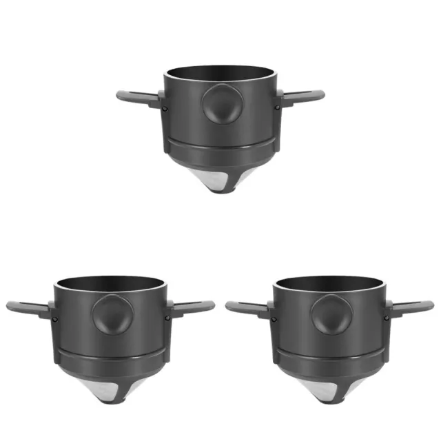 3 Pc Coffee Funnel Espresso Shots Manual Maker Ground Household