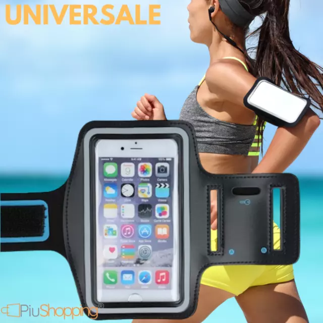 Fascia Da Braccio Universale Sport Per Smartphone Touch Screen Corsa Jogging