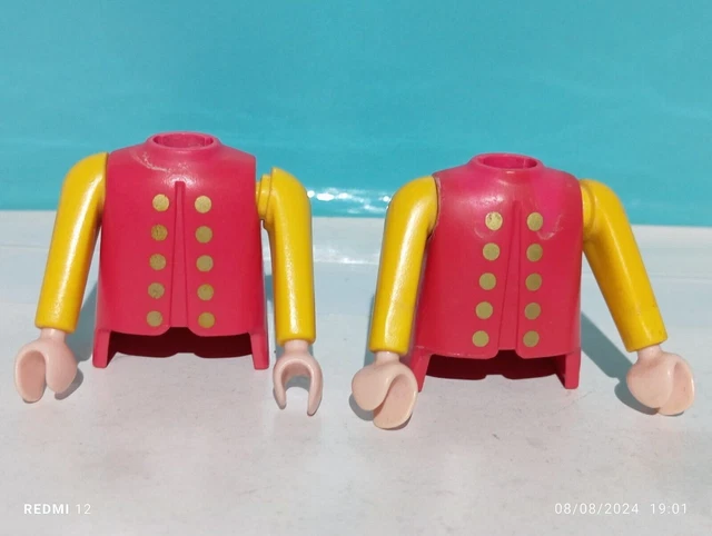 Lot De 2 Jambes Rouges PLAYMOBIL Pour Soldats, Pirates - Pièces Détachées Occasion
