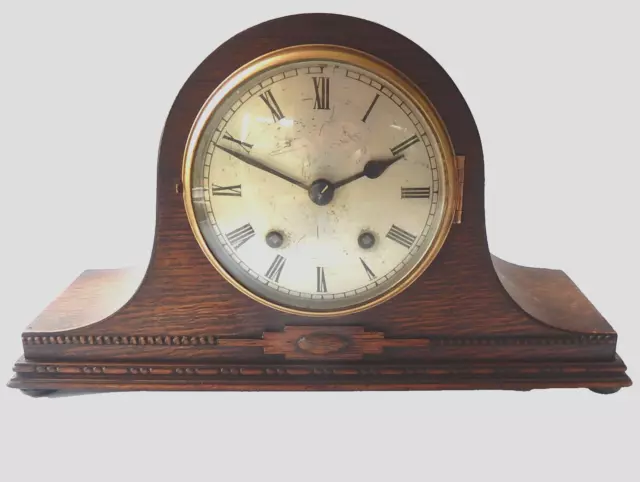 Superb English 8 day Art Deco Striking  Mantel Clock RR