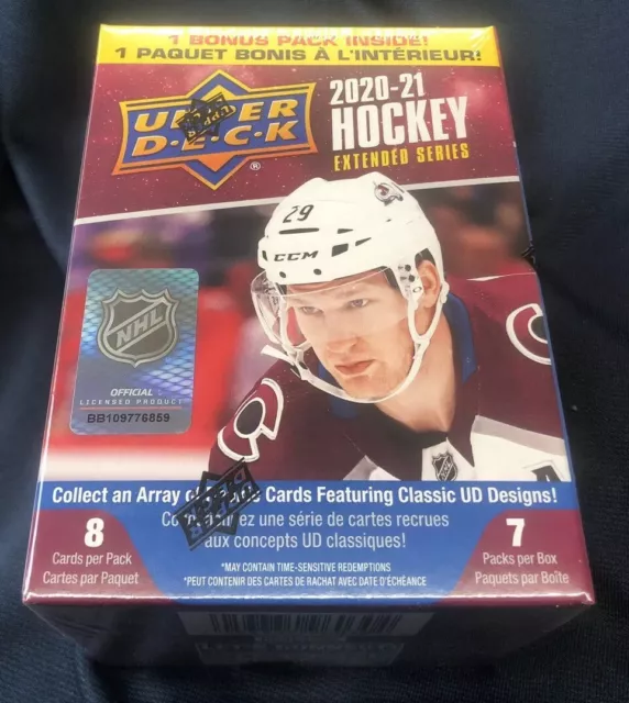 2020-21 Upper Deck Extended Series Hockey Blaster Box - 7 Packs Sealed - TCCCX A