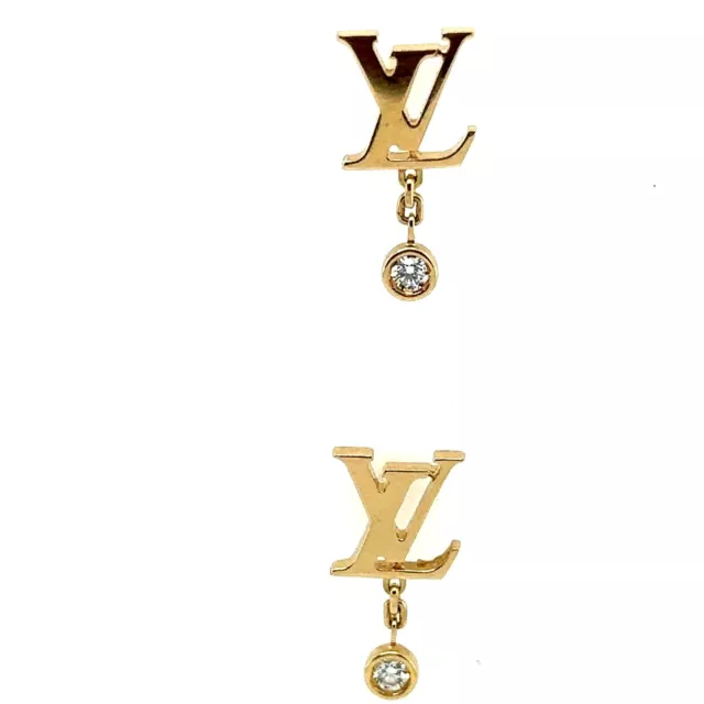 Louis Vuitton Color Blossom Earrings Yellow and White Gold and PavÃ Diamond