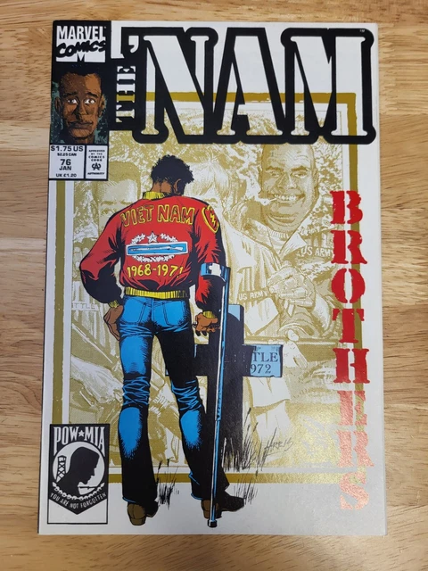 NAM #76 Marvel Comics 1993 Vietnam War Comic Book - Rare, Low Print End Of Run