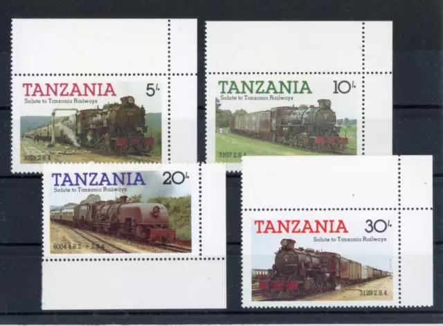 Tanzania Mi.-Nr. 268-271 postfrisch Eisenbahn/railway Thematik - b10505