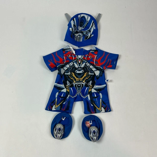 Build A Bear Transformers Optimus Prime Costume Blue w/Mask Build A Bear Worksho