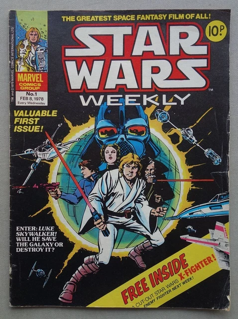 Star Wars Weekly comic #1 - Feb 8 1978 GD/VG