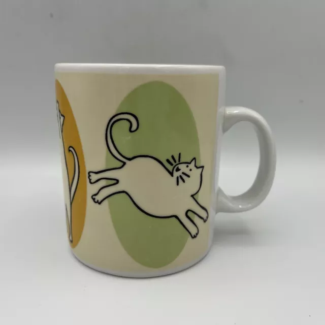 Tag Cat Coffee Mug Ceramic 13 oz Kitty Kitten Tea Cup, 3.5" H