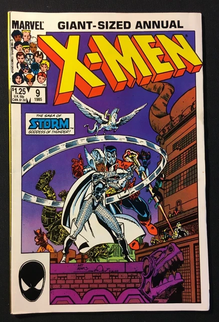 UNCANNY X MEN 9 ANNUAL KEY 1st app STORMCASTER Loki V 1 New Mutants GIANT SIZE
