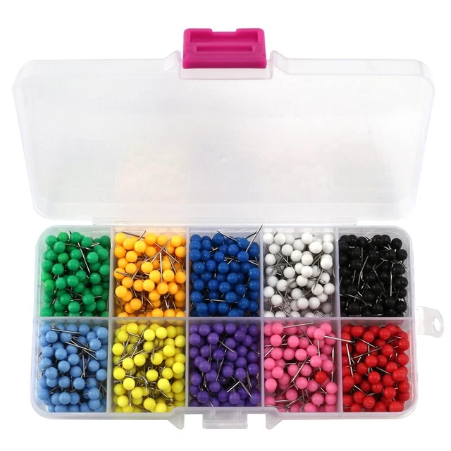 60 Spille Da Balia Rosse In Plastica E Acciaio Inox | 4,9 Cm | Per Pannolini, Calzini E Fai Da Te - 3