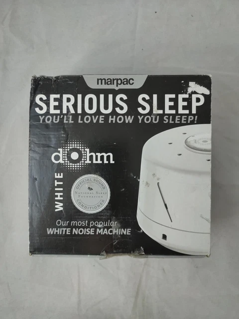 Máquina de ruido blanco con pantalla de sonido Marpac Sleep Mate 980A 2 velocidades - hecha en EE. UU.