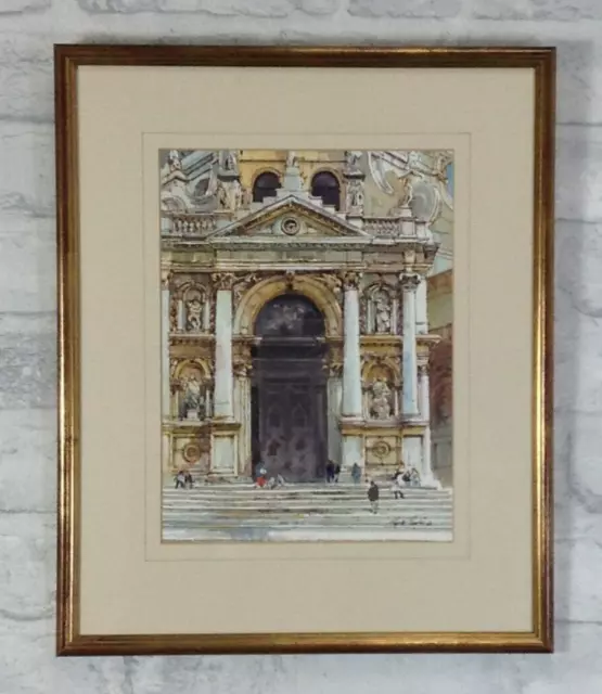 "Santa Maria Della Salute Venice" by George Busby ('93) Ink &Watercolour(JF120P)