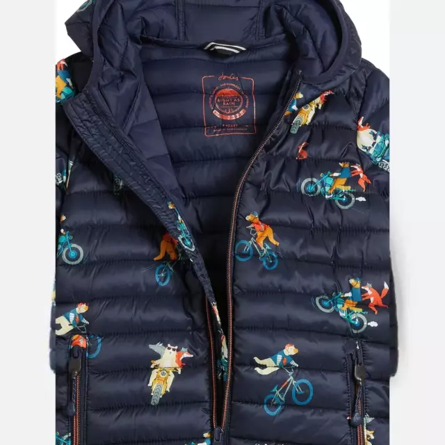 Joules Cairn Packaway Showerproof Boys Jacket Padded Lightweight Age 1- 12 Years 3