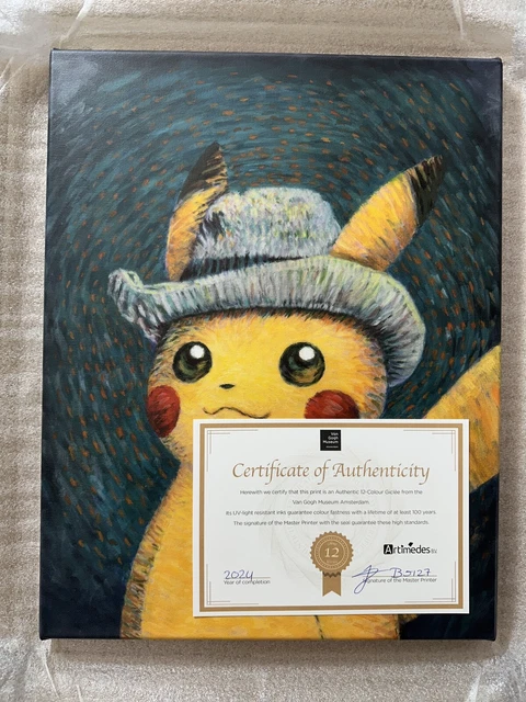 La carte Pokémon Van Gogh Pikachu retirée du musée pour des raisons de