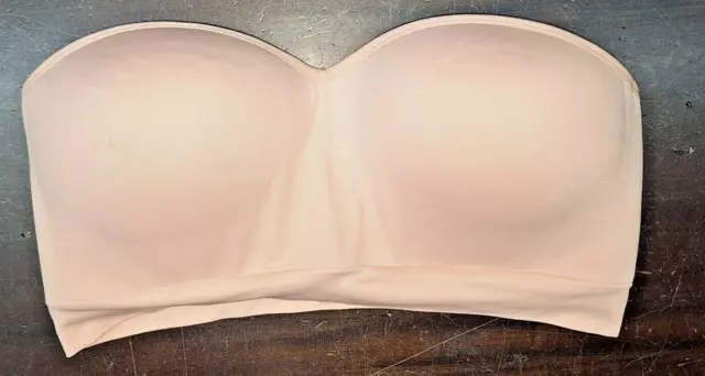 New Gilligan Omalley XL Plus Strapless Padded Bra Peach