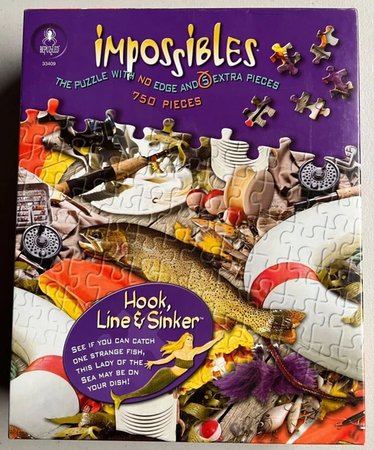 BEPUZZLED IMPOSSIBLES &&HOOK Line and Sinker"" 750+5teiliges Puzzle