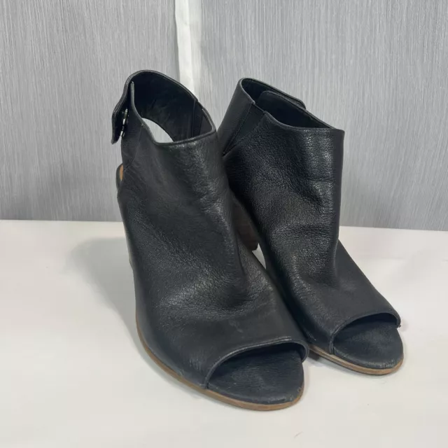 Steve Madden Black Ankle Bootie - Womens - Size 7 - Open Toe Bootie