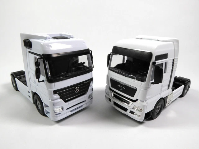 Miniature Tekno SB 1/50 Tracteur Mercedes Actros 1857, Occasion, Sans Boîte (rétros Manquants)