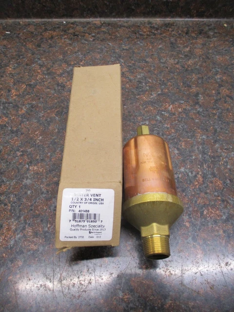 Hoffman Specialty No.79 water Main Vent Valve; 401488