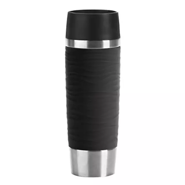 (TG. 500 ml) Emsa Travel Mug Waves Grande N2012200 Tazza termica da viaggio, Acc