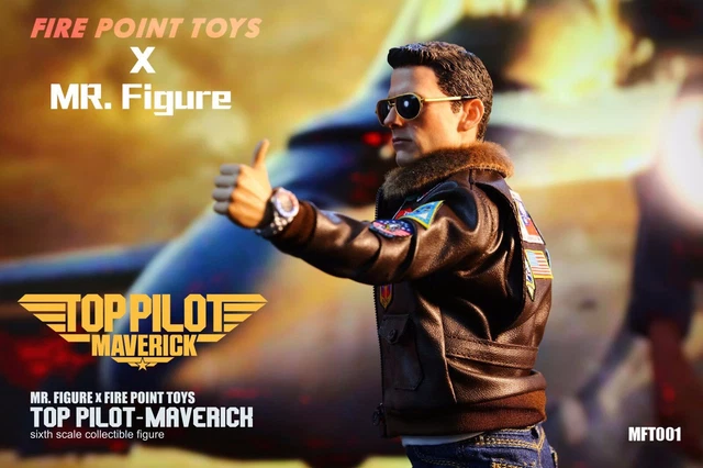 FIGURINE 1/6 TOP Gun Pete Maverick Mitchell pilote américain Fire Point