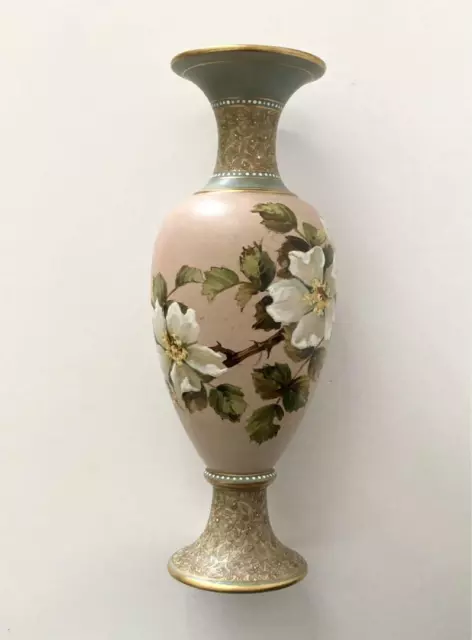 Royal Doulton Antique Vase Female Artist Hand Painted